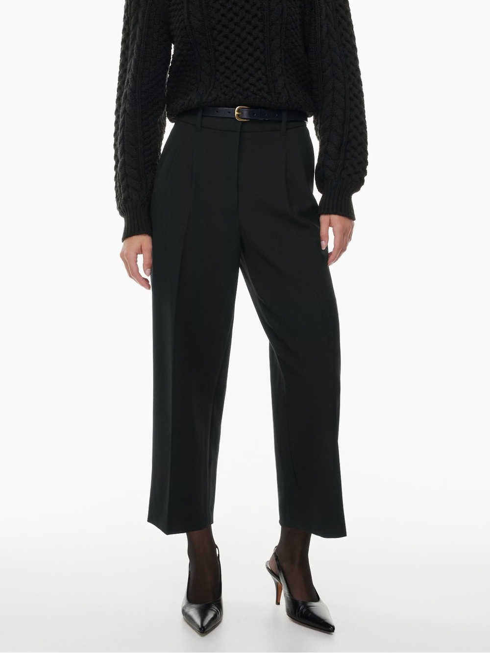 Wilfred Black Cropped Effortless Pants